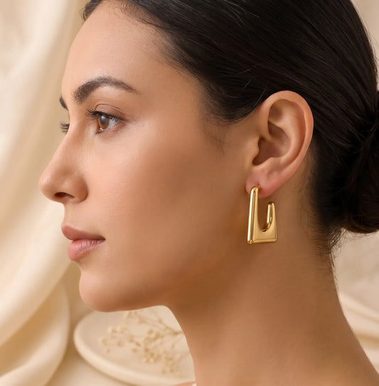 Flared U-Shaped Earrings