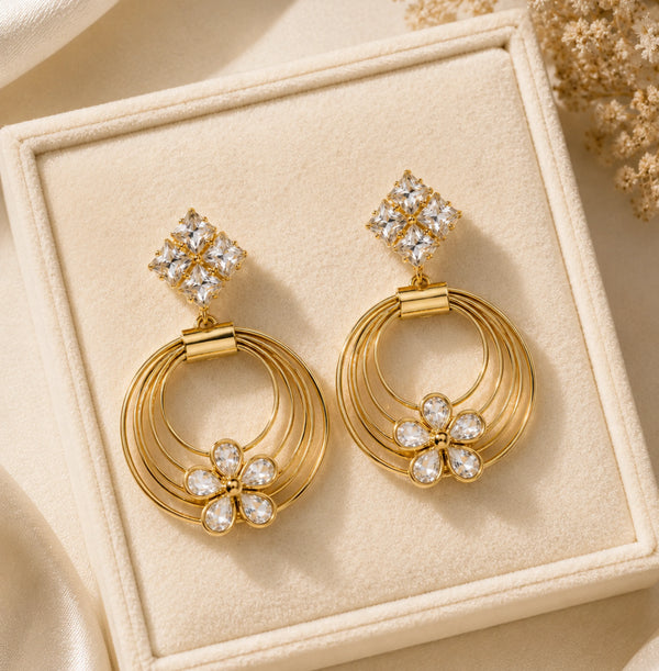 Gold-Toned Drop Earrings