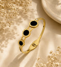Gold-Tone Hinged Cuff Bracelet - Zariya Official
