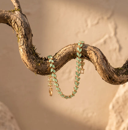MarquiseCutLeafTennisBracelet
