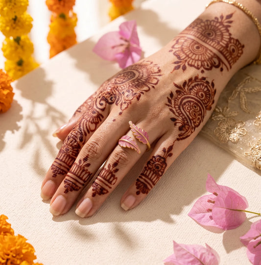 Colour Leaves Wrap Ring For Women - Zariya Official