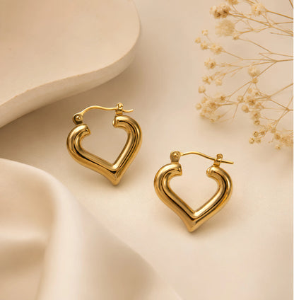 Valora heart-shaped earrings by Zariya Official